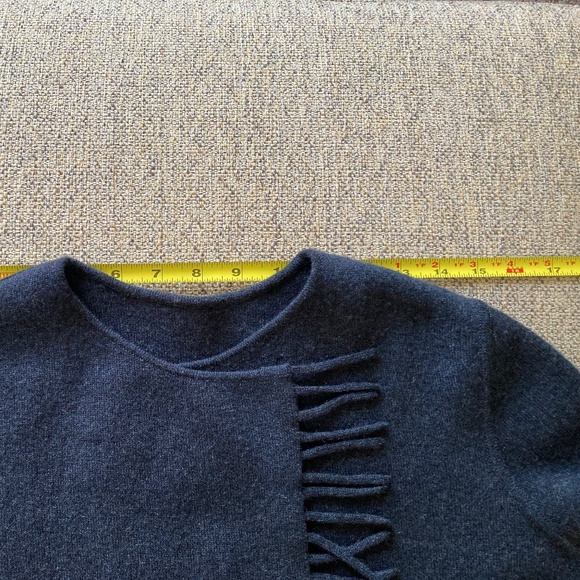 Akris 100% Cashmere Crew Neck Sweater in blue - Picture 8 of 15